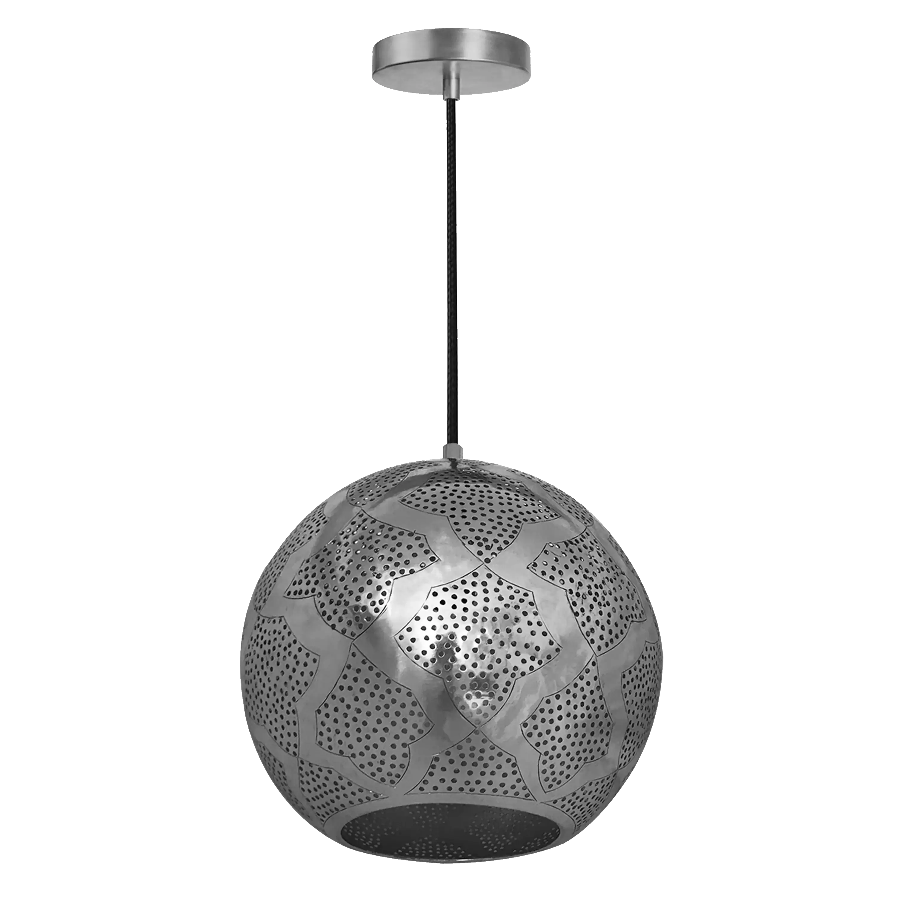 Dounia home Pendant light in nickel silver  made of Metal, Model: Warda