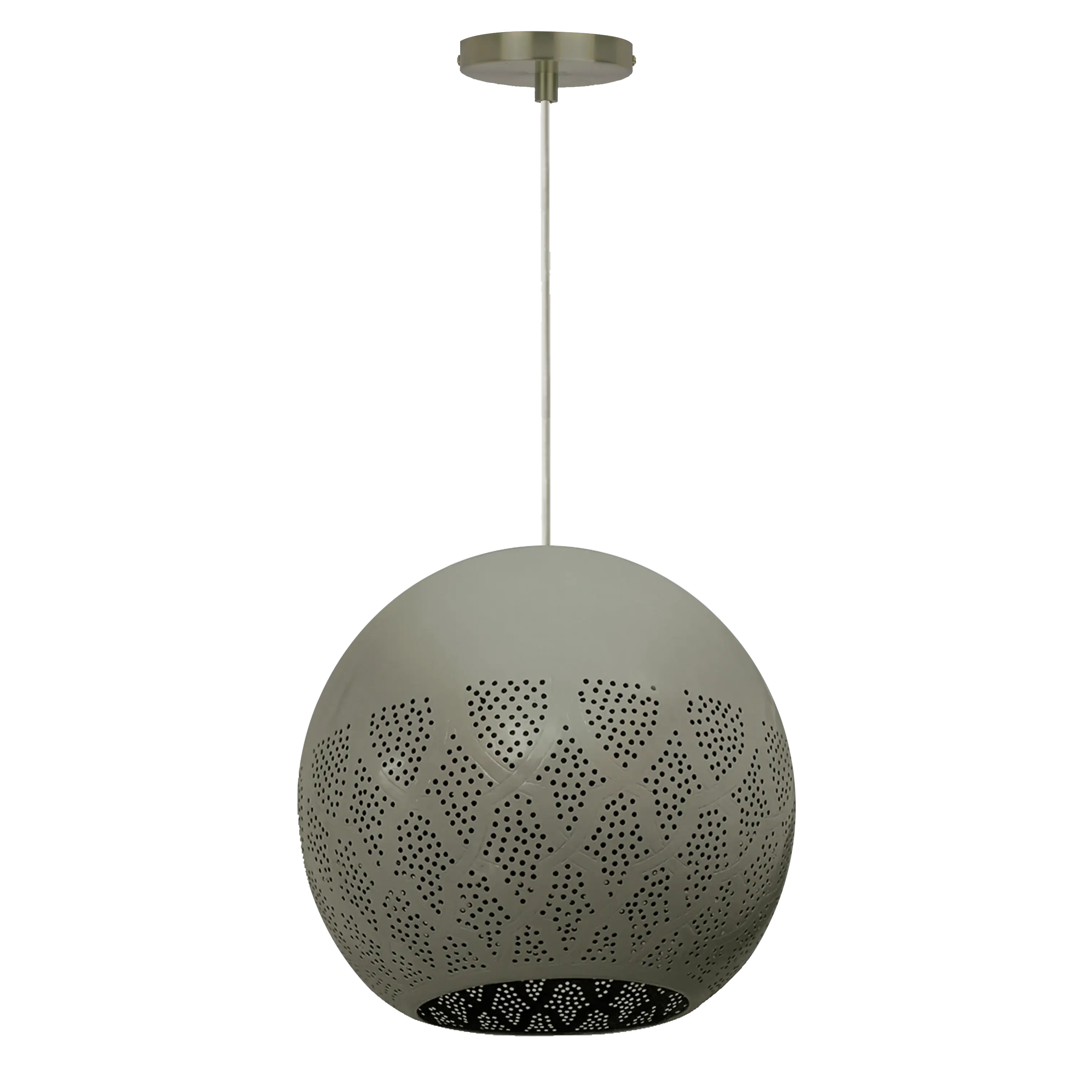 Dounia home Pendant light inolive made of Metal, Model: Nur reversed-color