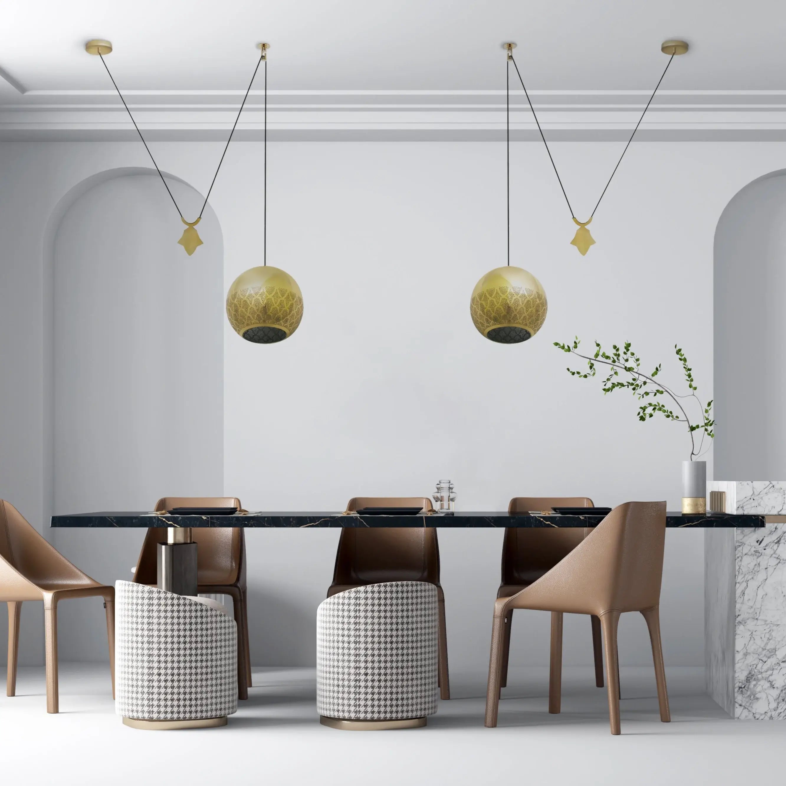 Counterbalance pendant deals light