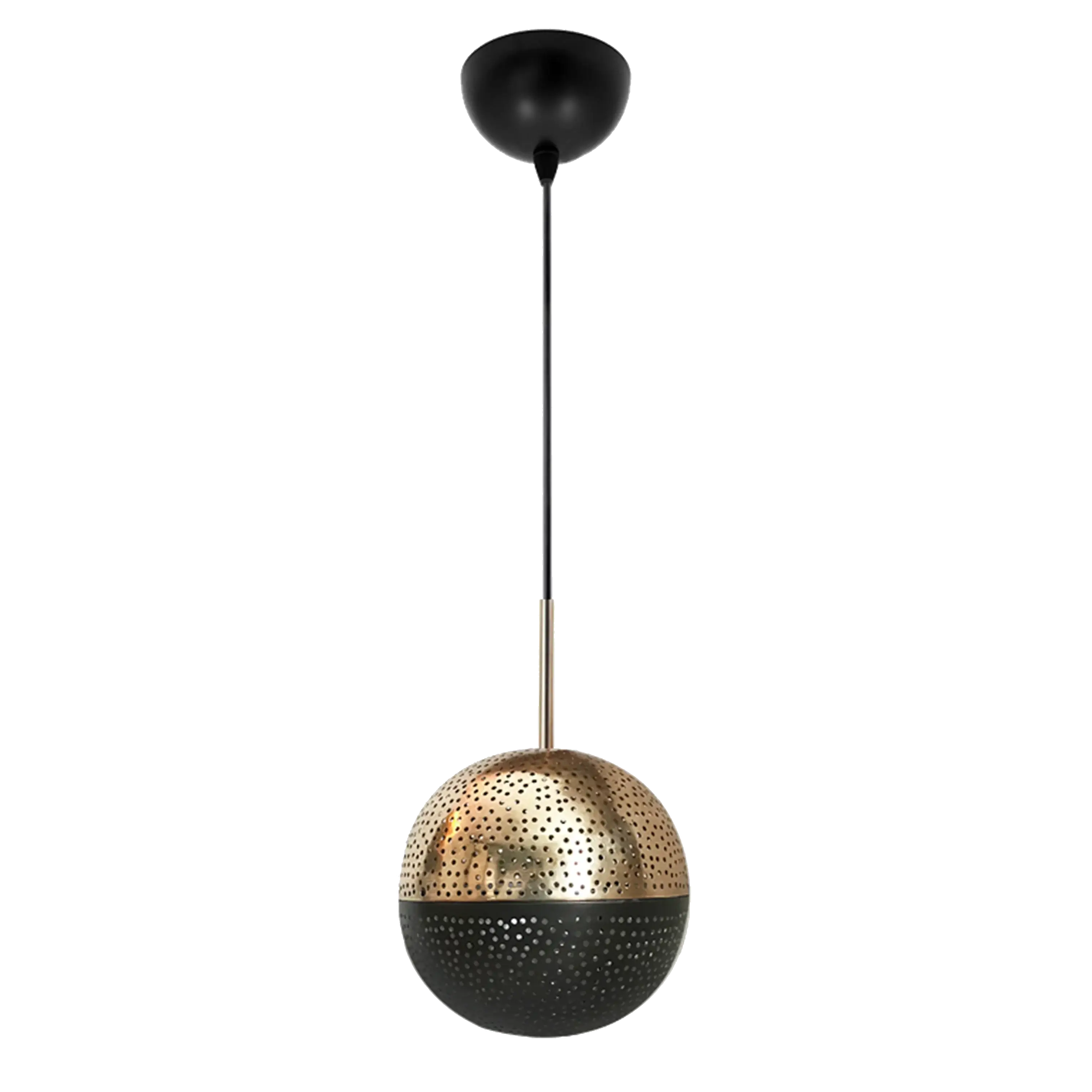 Dounia home Pendant light in  polished brass   made of metal, Model: Kora