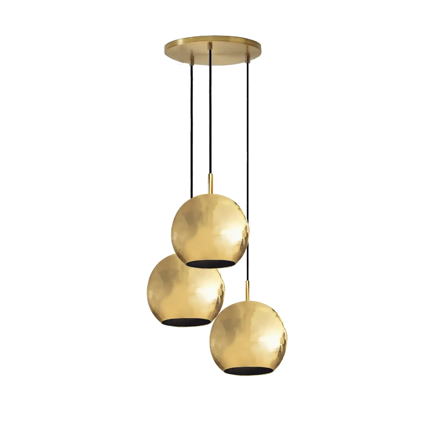 Dounia home chandelier in Polished brass  made of Metal, Model: Mishal