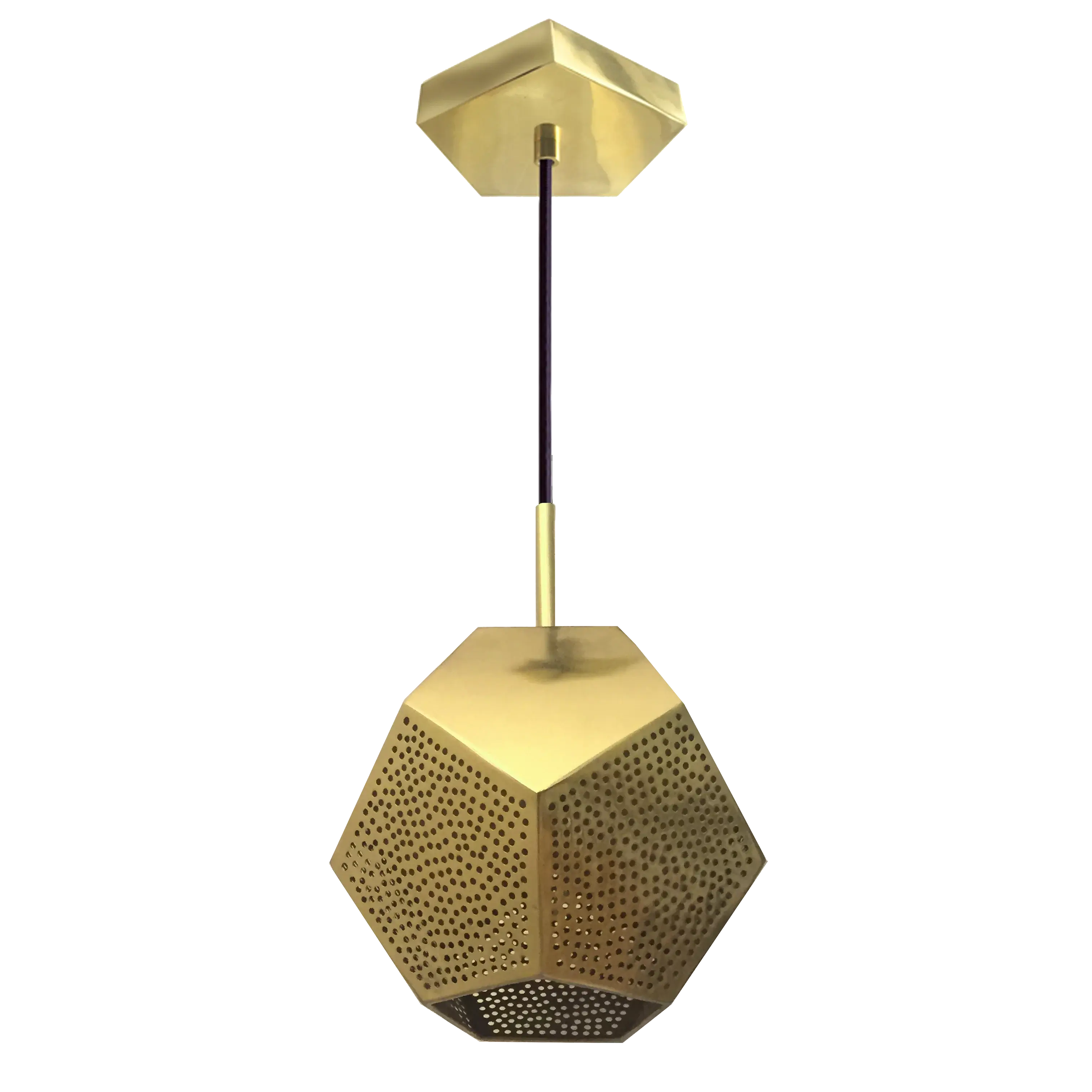 Dounia home Pendant light in Polished brass made of METAL, Model: Ula