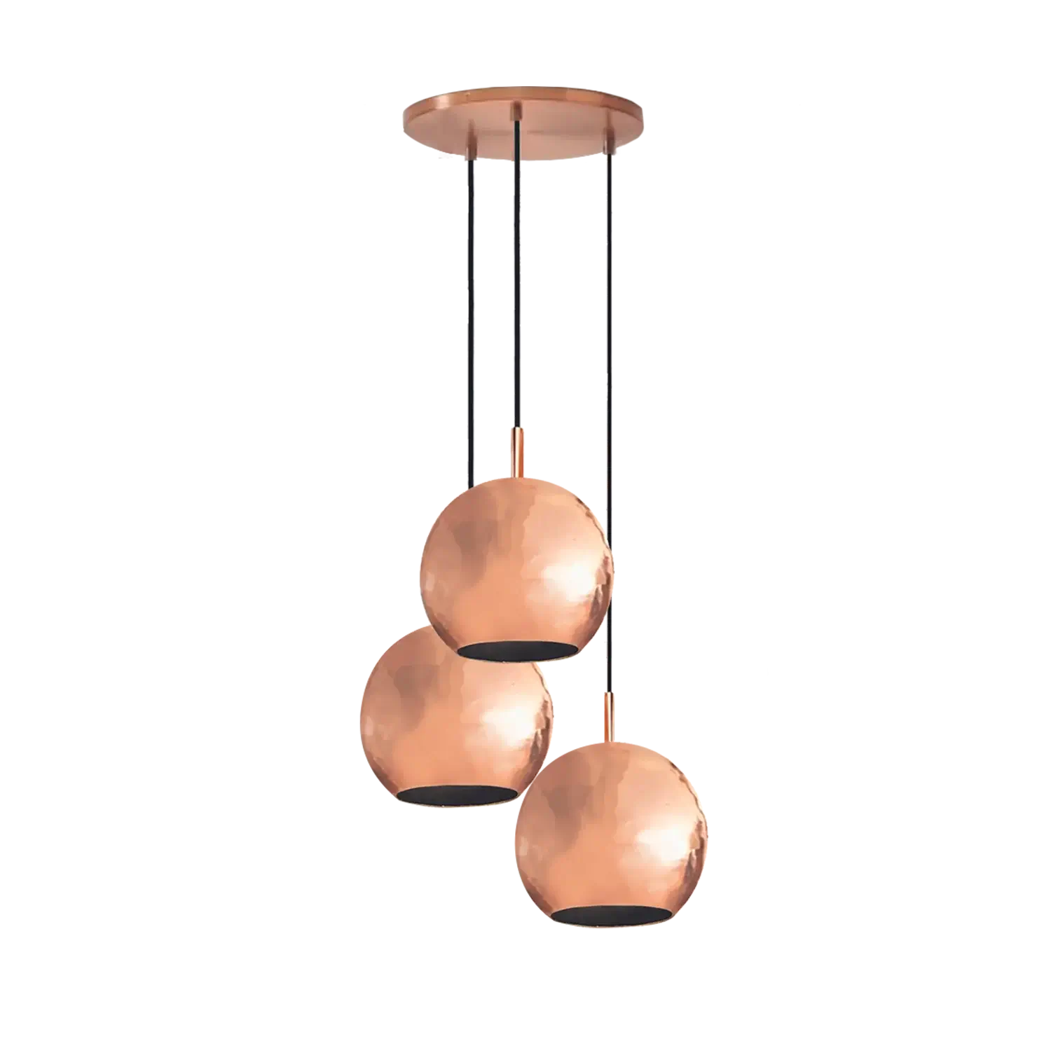 Dounia home chandelier in Polished copper made of Metal, Model: Mishal