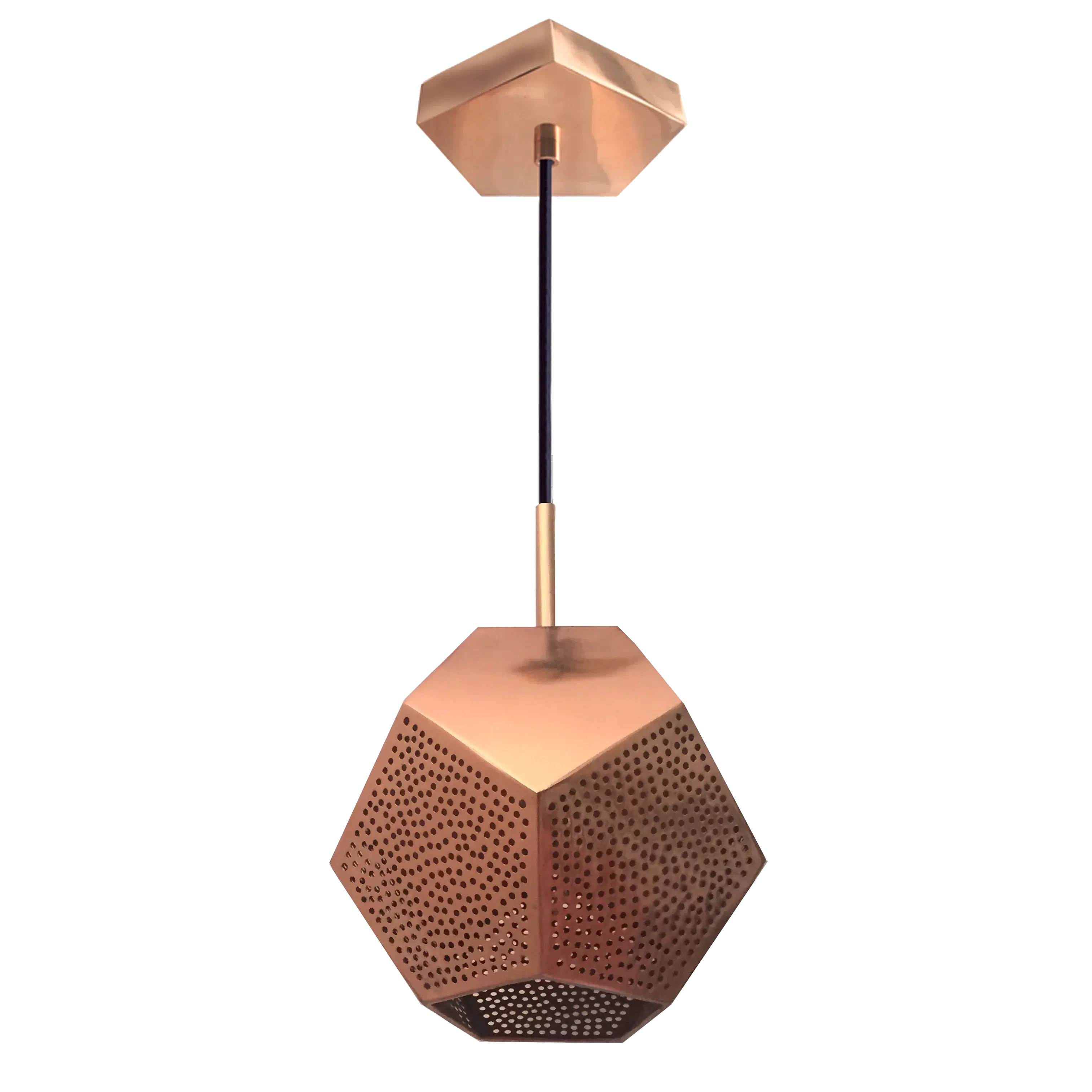 Dounia home Pendant light in Polished copper  made of METAL, Model: Ula