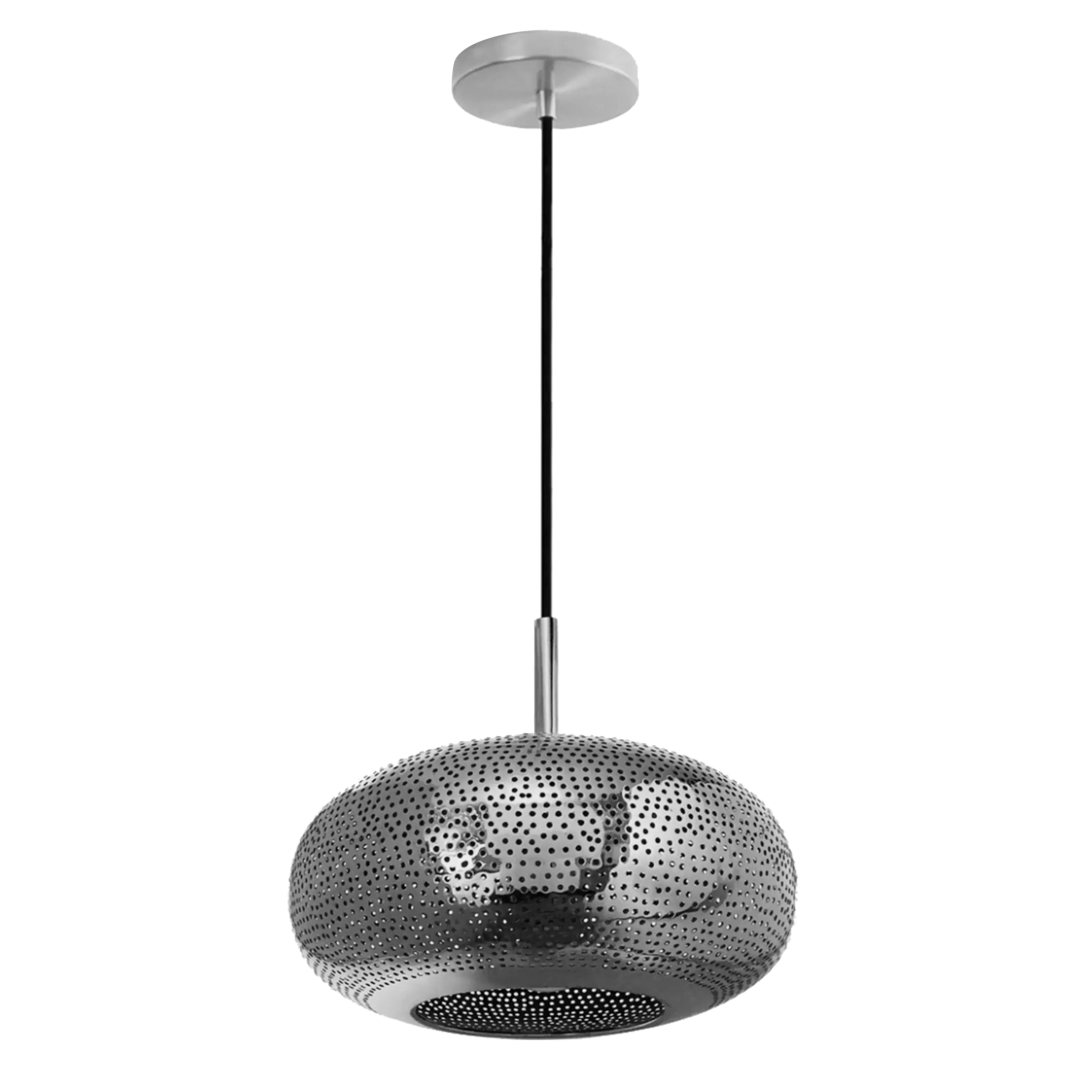 Dounia home Pendant light in nickel silver  made of semi precious meta, Model: lila