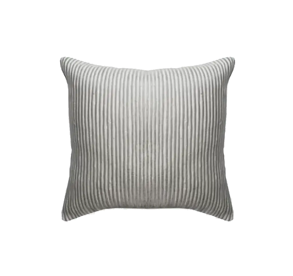 Dounia home Pillow in  made of Wool and vegan leather, Model: Taj