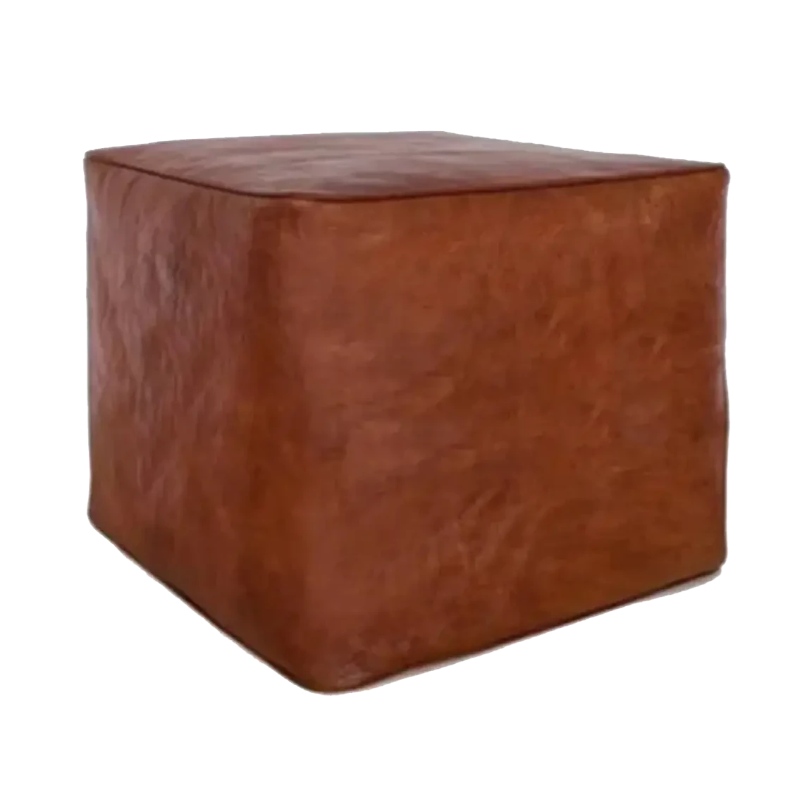 Dounia home pouf   made of Leather, Model: IDRA