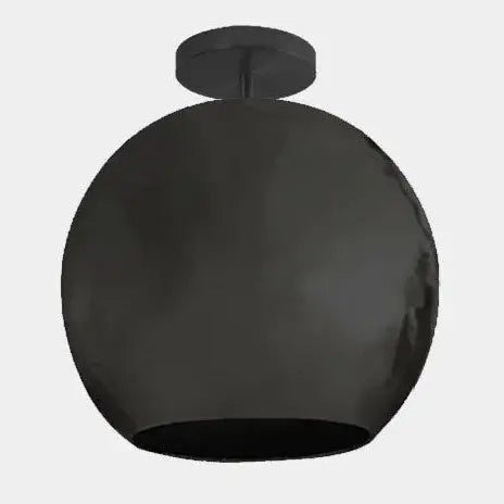 Dounia home Semi-flush ceiling in black  made of Metal, Model: Mishal