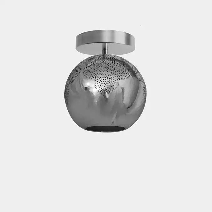 Dounia Home Semi-Flush in Nickel Silver | Shade Size: 8" Model: Najma