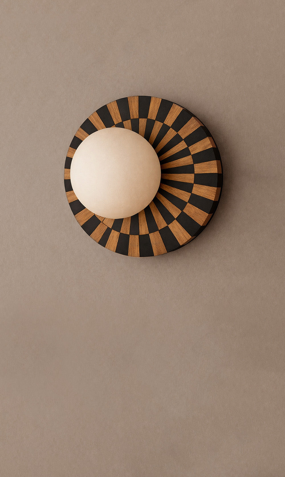 Shaa Inlay Wall Sconce - Black