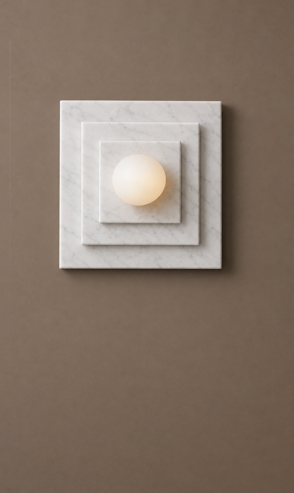 Ula Layered Travertine Square Wall Sconce