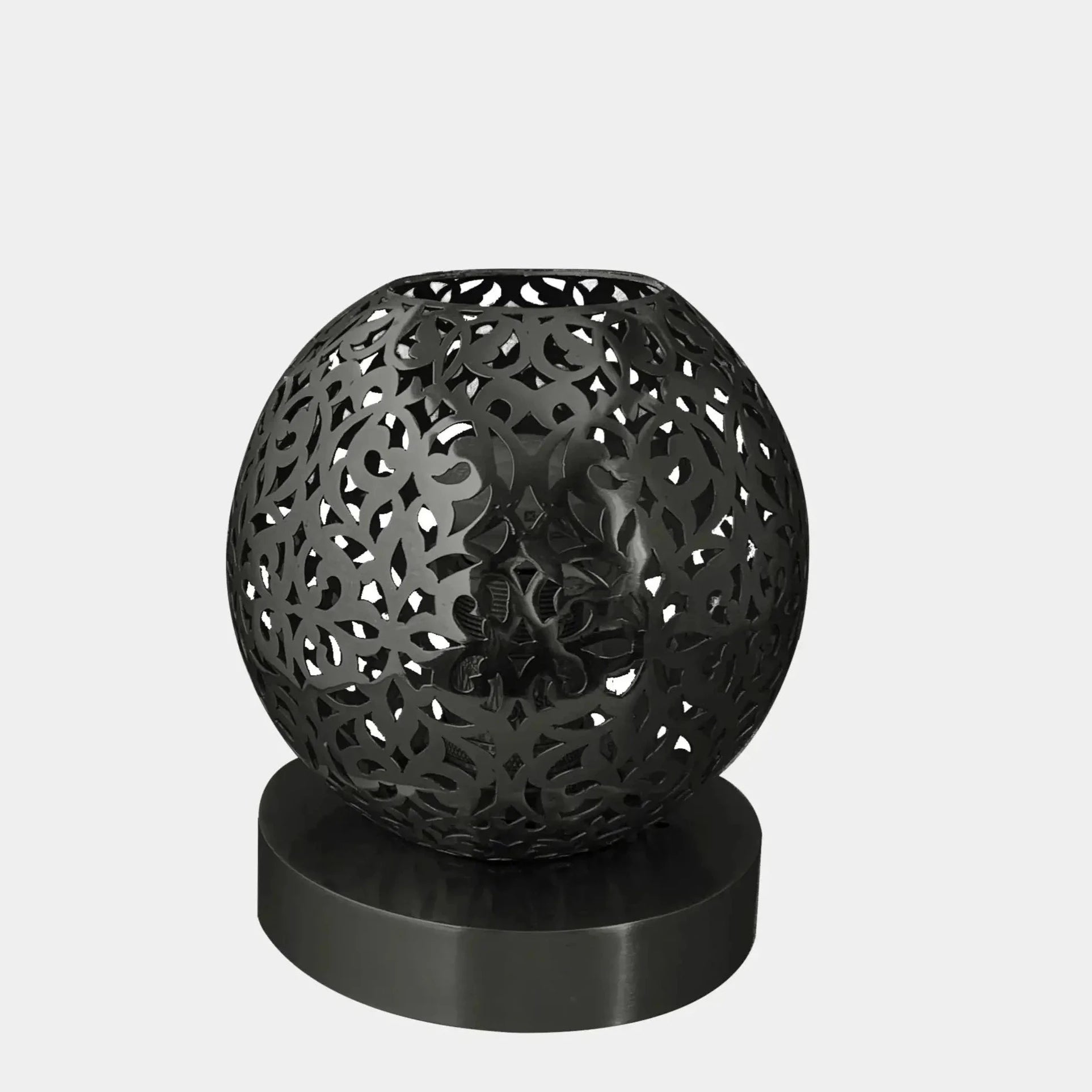 Dounia home Table lamp in black  made of Metal, Model: Riad