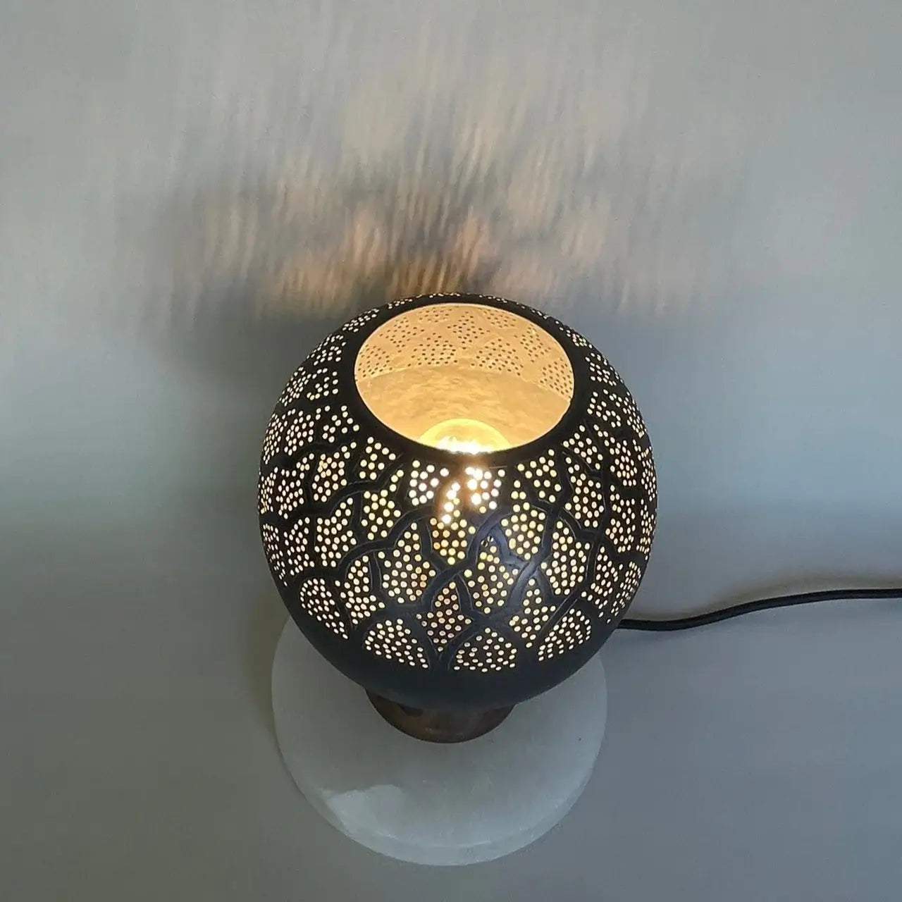Dounia home Table lamp in black   made of Metal, Model: Nur