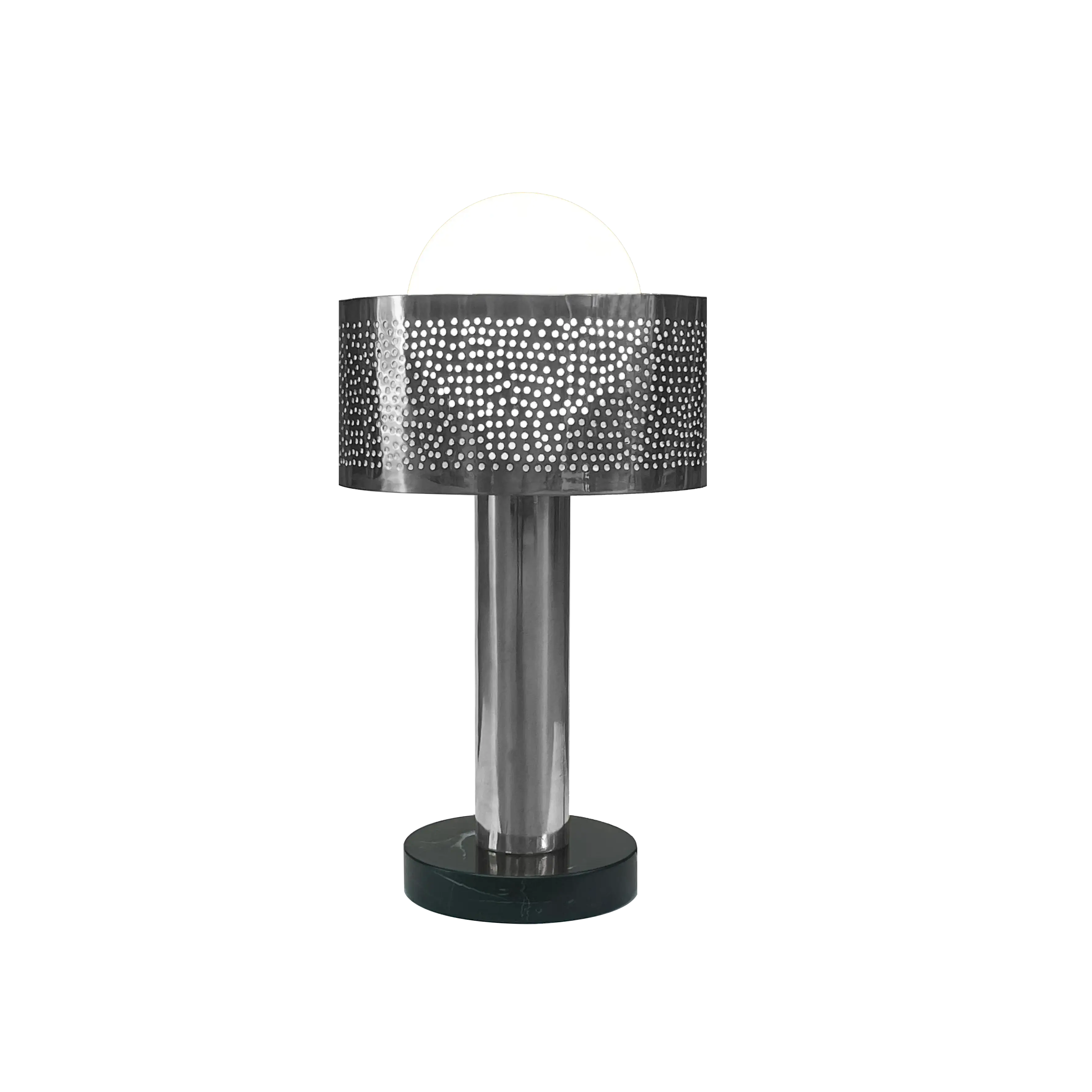 Dounia home Table lamp in nickel silver  made of Metal, Model: Alula