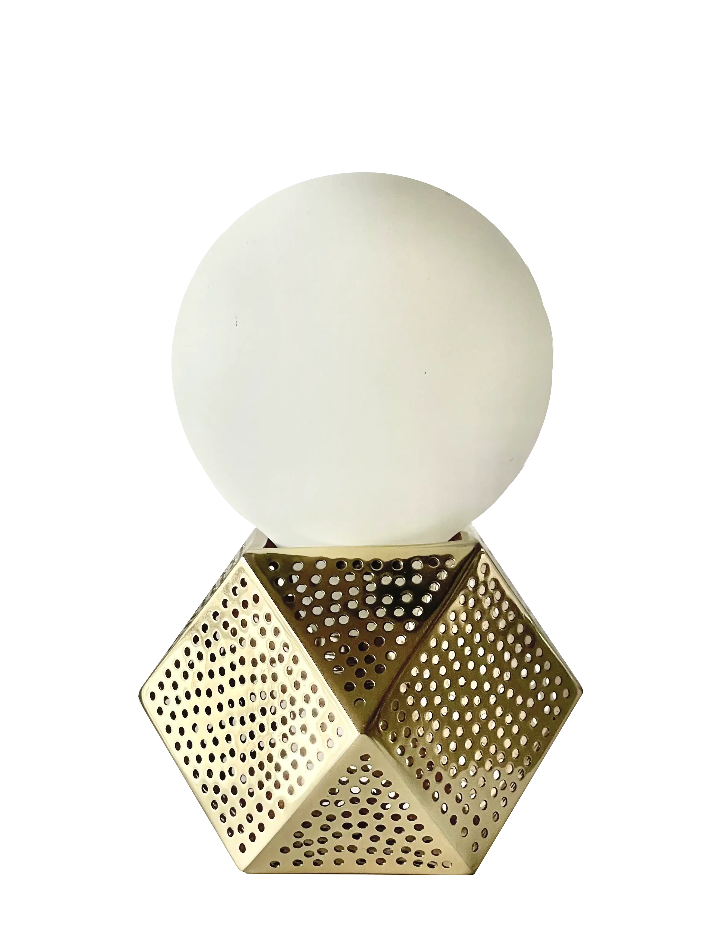 Dounia home Table lamp in Polished brass  made of Metal, Model: Alya