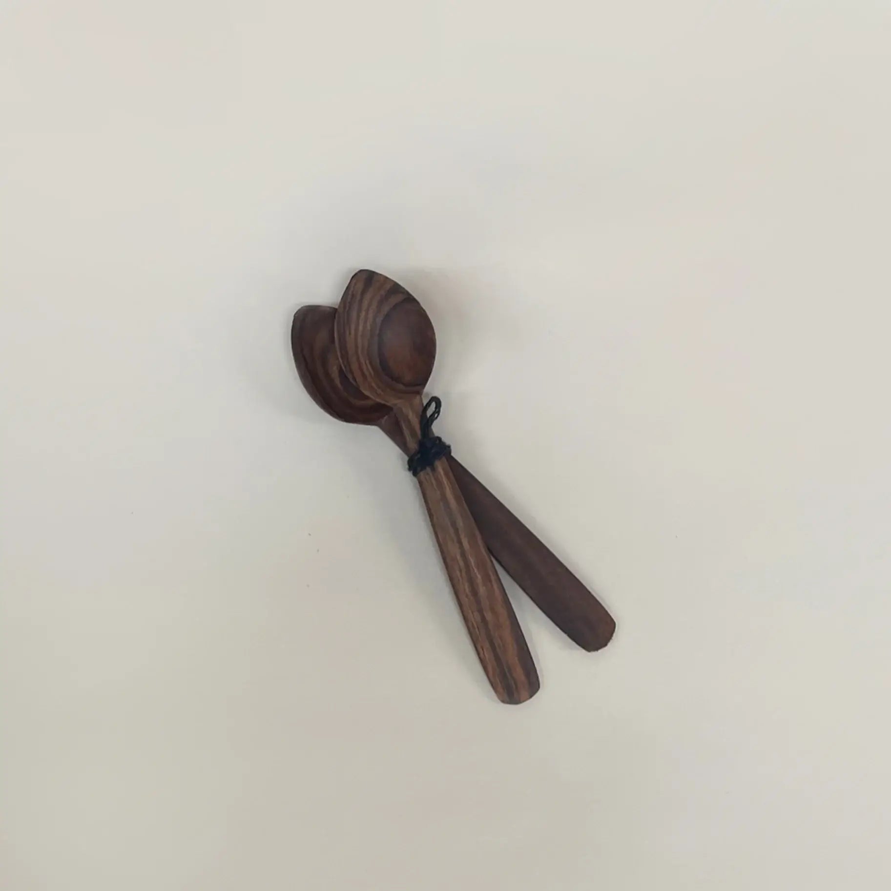 Dounia home Tea spoons in  made of Walnut wood, Top Shot VIew