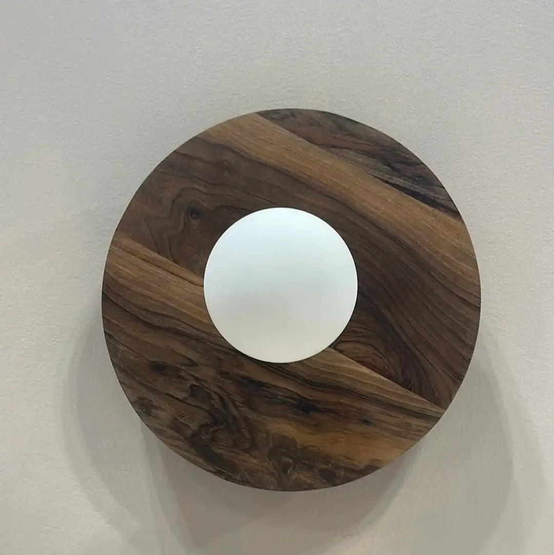 Dounia home Wall sconce in  made of Walnut  porcelain, Model: Dura