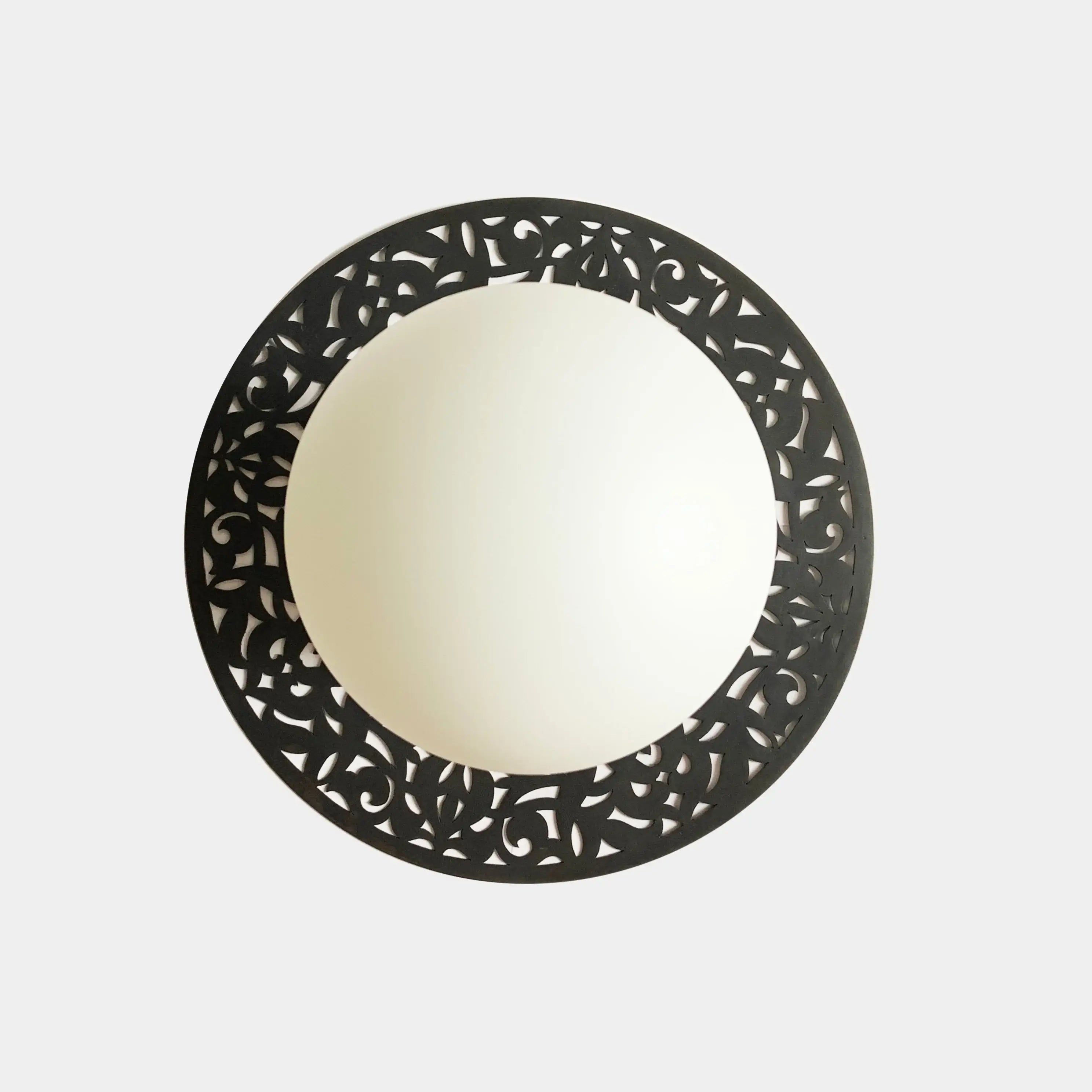 Dounia Home Riad Wall Sconce  |  Gun Metal & Porcelain Bulb