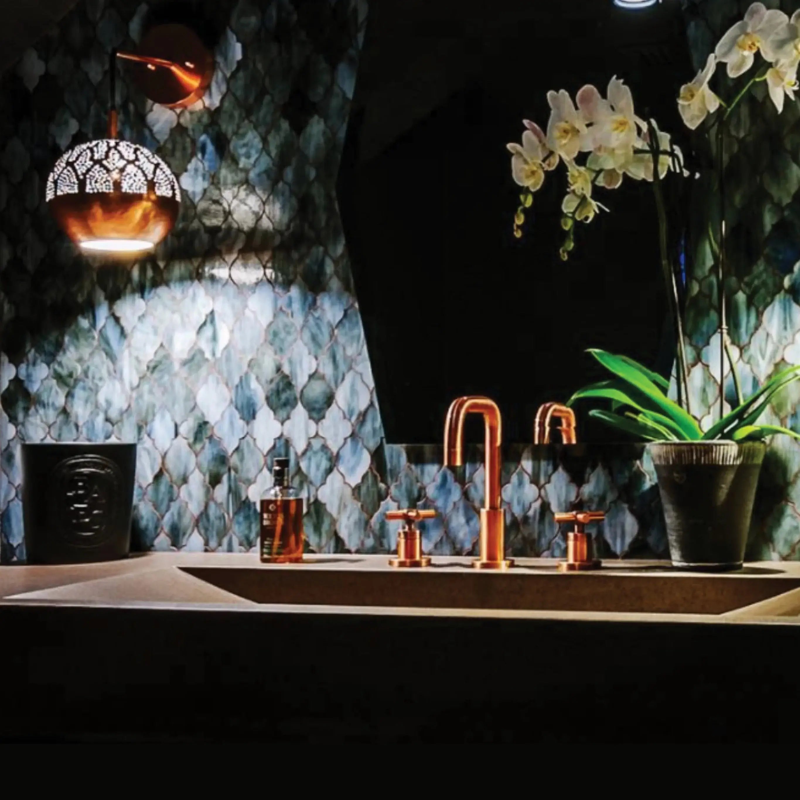Dounia home Wall scone in Polished copper  made of Metal,  used as a bathroom lighting Model: Nur