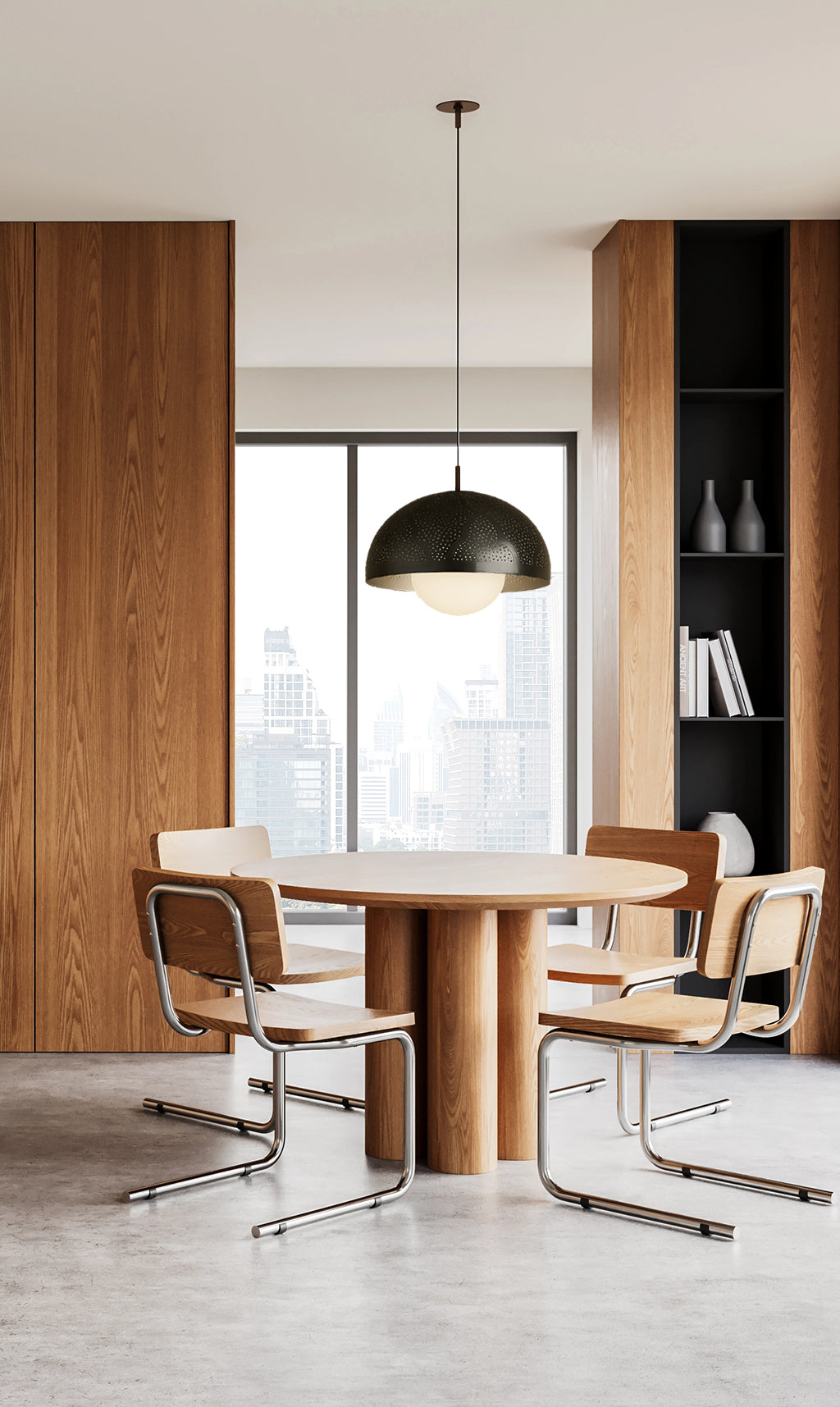 Zana Metal Dome-shaped Shade Suspension