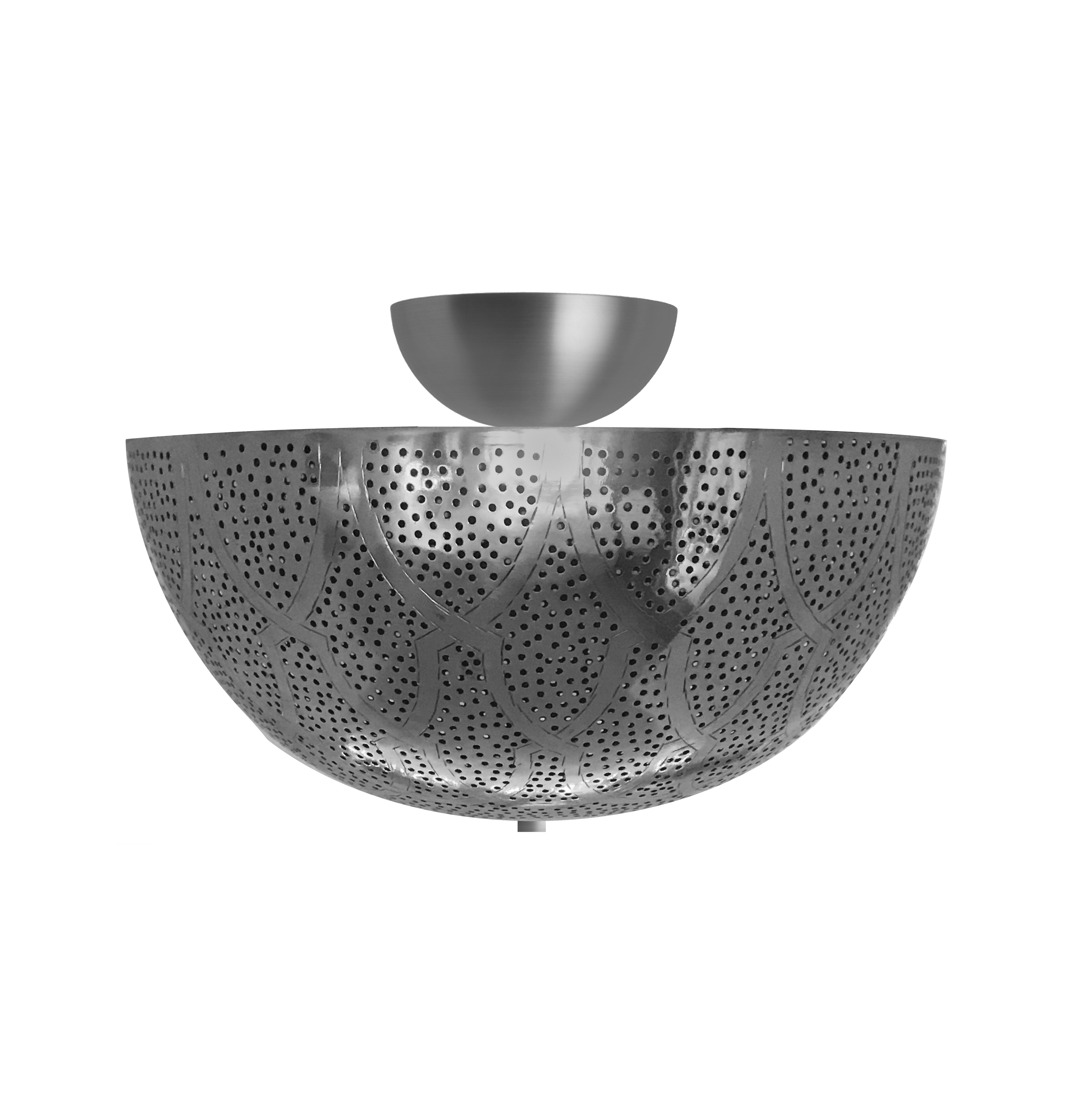 Zana Flush Mount Ceiling Light - Silver Sample